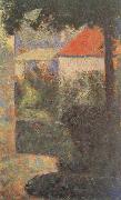 Georges Seurat Houses at Le Raincy oil painting